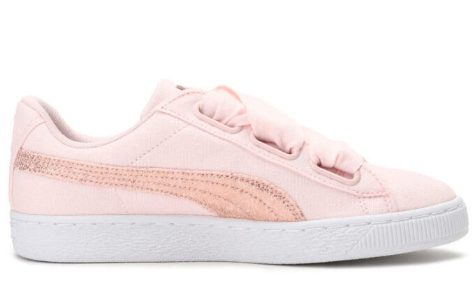 (WMNS) Kurv Hjerte Canvas &laquo;Rosa&raquo;