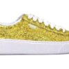 (WMNS) Kurv Platform Glitter &laquo;Gull&raquo;