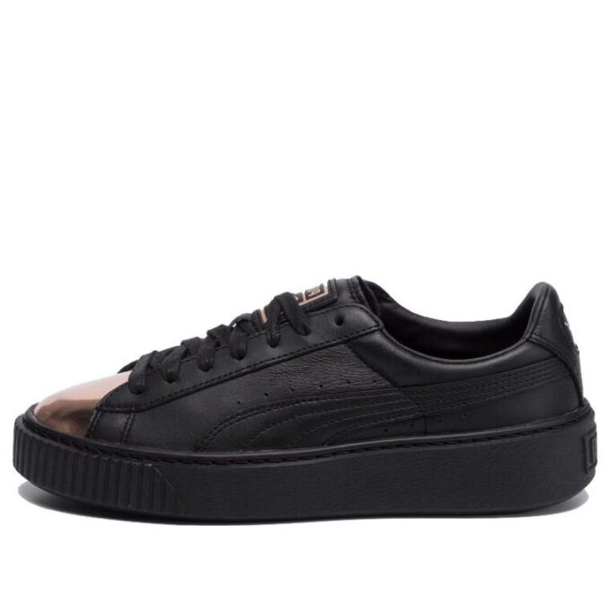 (WMNS) Kurv Platform Metallic &laquo;Svart Rosegull&raquo;
