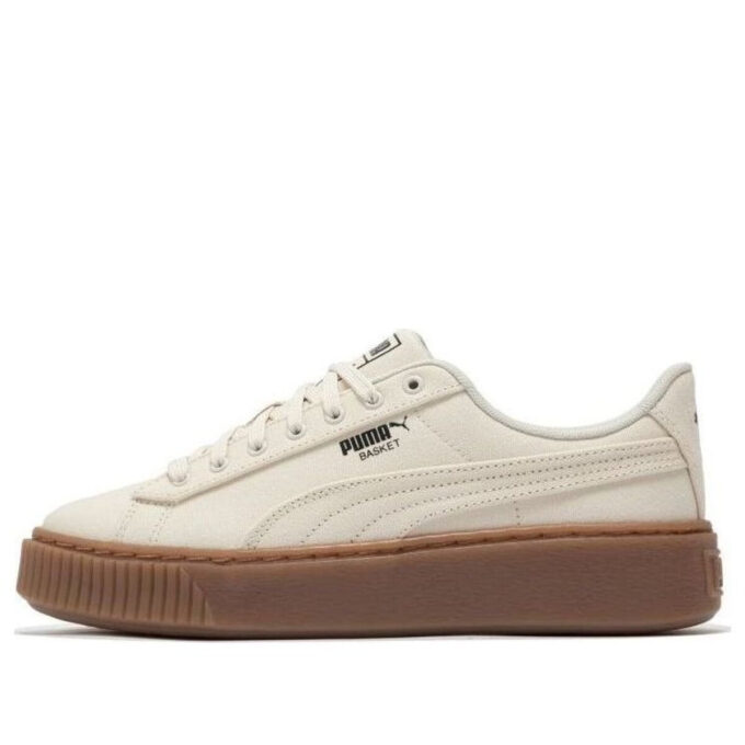 (WMNS) Kurvplattform lerret &laquo;Beige&raquo;
