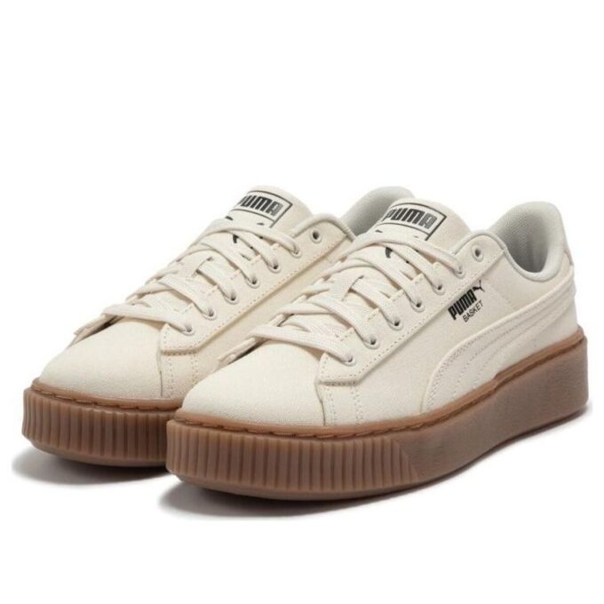 (WMNS) Kurvplattform lerret &laquo;Beige&raquo;