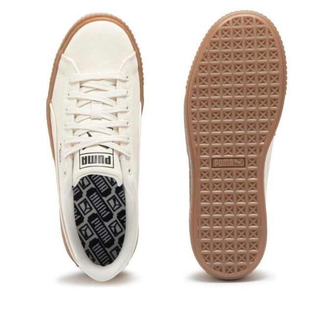 (WMNS) Kurvplattform lerret &laquo;Beige&raquo;