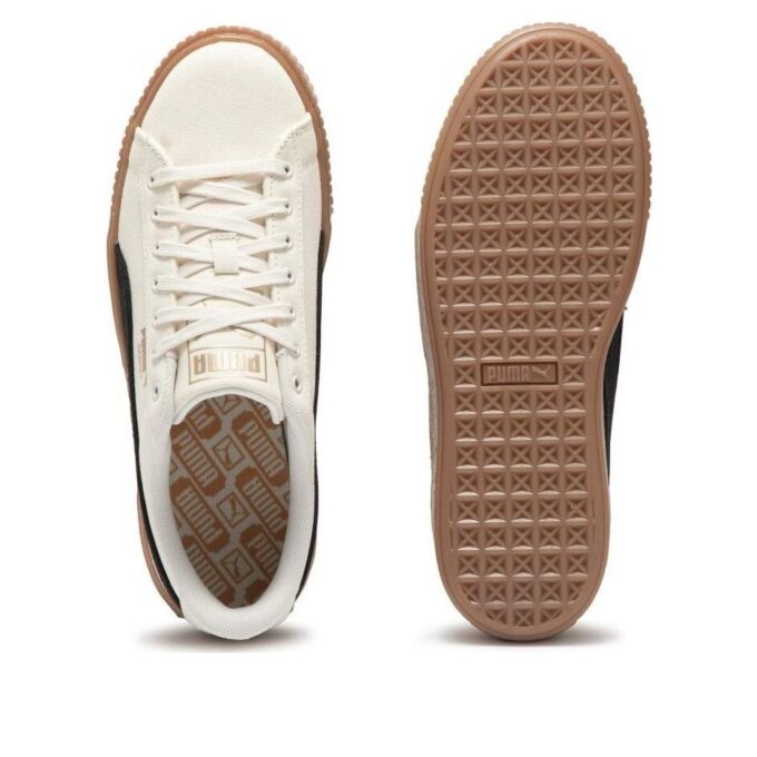 (WMNS) Kurvplattform lerret &laquo;Beige svart&raquo;