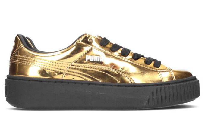 (WMNS) Kurvplattform «Metallic Gold»