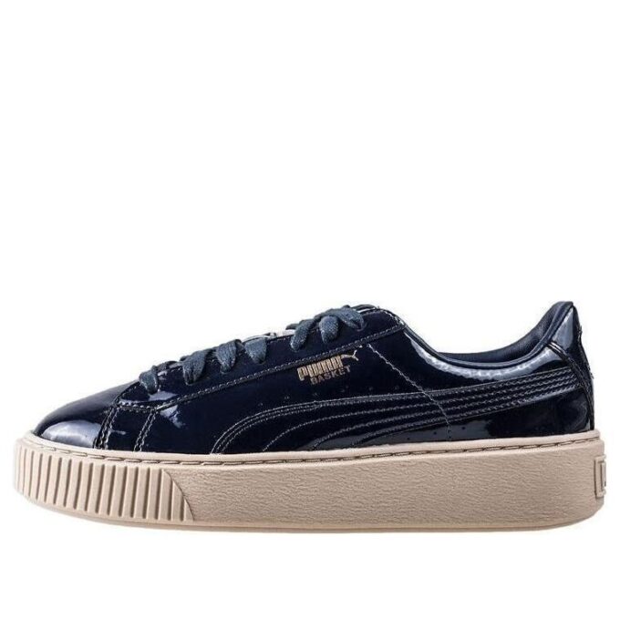 (WMNS) Kurvplattform Patent Marshmallow &laquo;Svart&raquo;