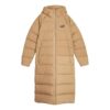 (WMNS) Lang dunfrakk med hette «Beige»