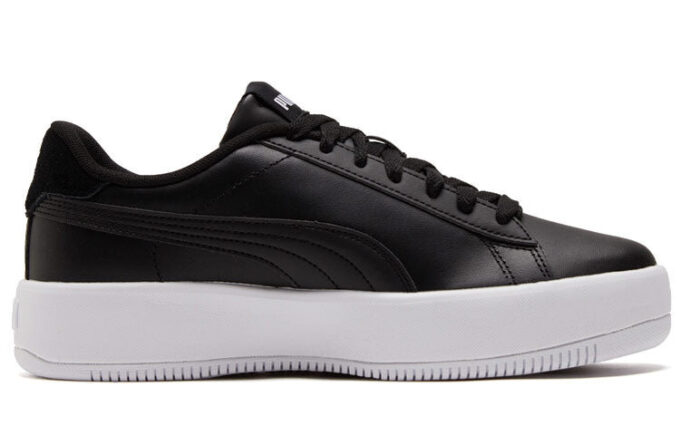 (WMNS) Lily Platform Board Shoes Svart/Hvit