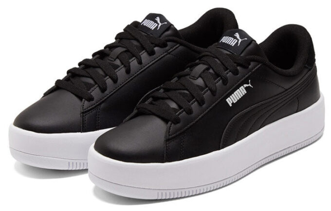 (WMNS) Lily Platform Board Shoes Svart/Hvit