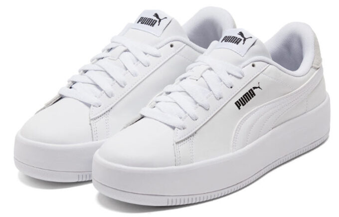 (WMNS) Lily Platform Leather &laquo;Hvit&raquo;