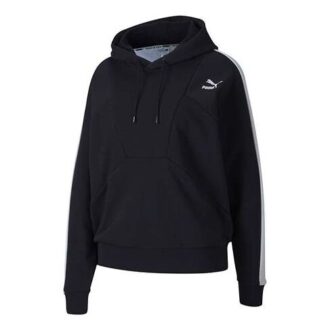 (WMNS) Liten Logo Hettegenser «Svart Hvit»