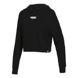 (WMNS) Logo Kort Hettegenser «Svart»