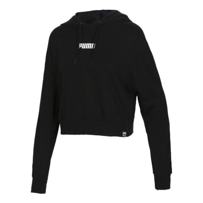 (WMNS) Logo Kort Hettegenser «Svart»