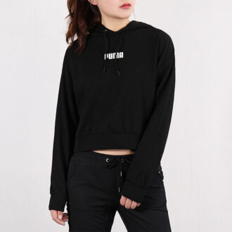 (WMNS) Logo Kort Hettegenser «Svart»