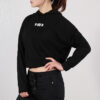 (WMNS) Logo Kort Hettegenser «Svart»
