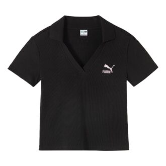 (WMNS) Logo Poloskjorte «Svart»