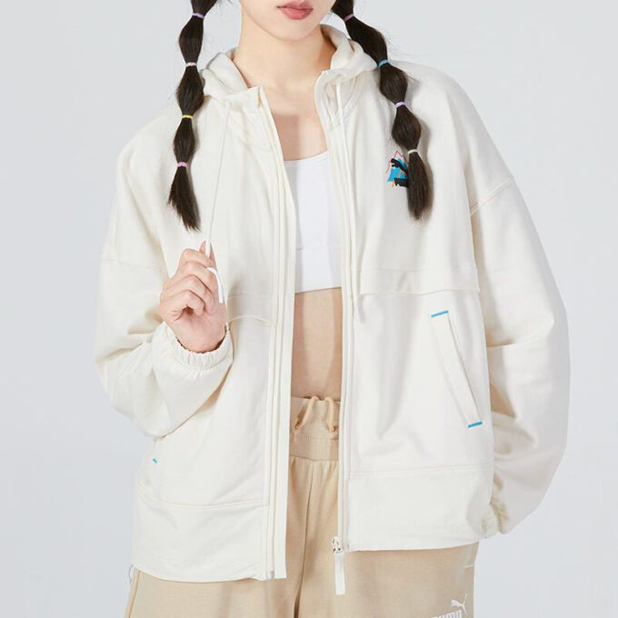 (WMNS) Logo V-hals genser «Hvit»