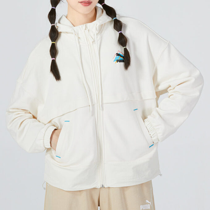 (WMNS) Logo V-hals genser «Hvit»