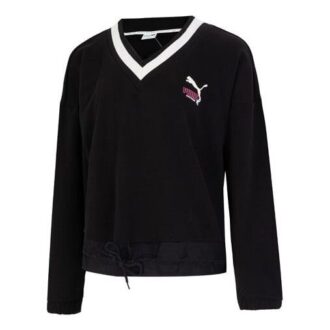 (WMNS) Logo V-hals genser «Svart»