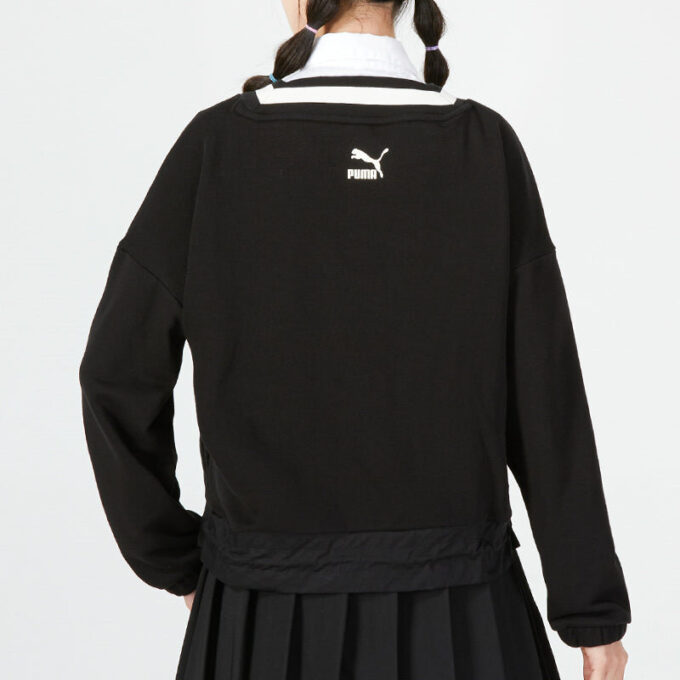 (WMNS) Logo V-hals genser «Svart»