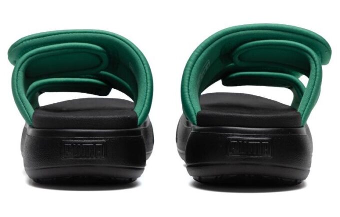 (WMNS) Mayu Puffy Slides «Grønn og svart»