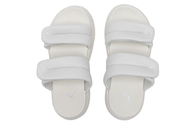 (WMNS) Mayu Puffy Slides «Varm Hvit»