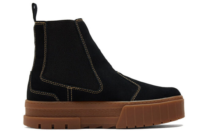 (WMNS) Mayze Chelsea Semsket skinn «Black Gum»