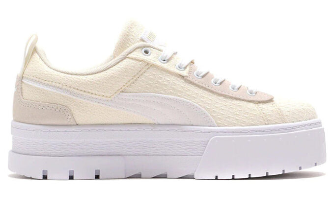 (WMNS) Mayze Patchwork Tykk Såle Retro Fritids Skateboardsko Hvite