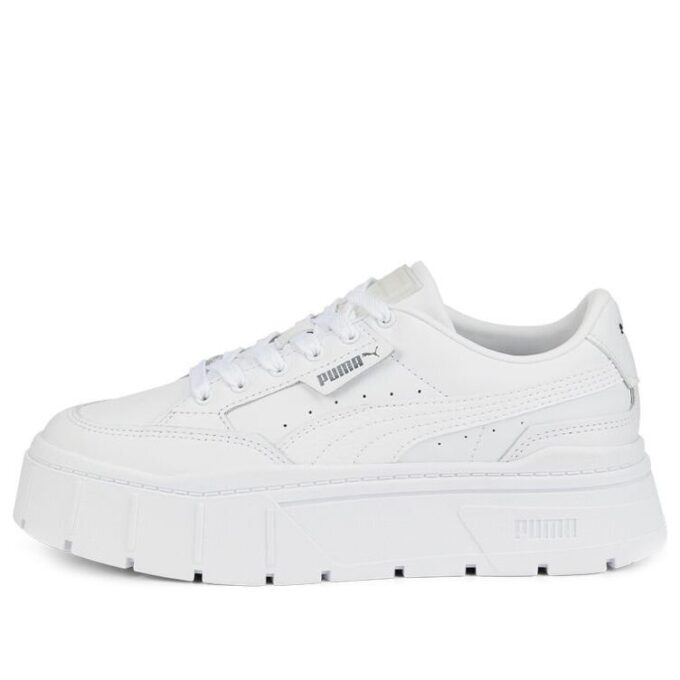 (WMNS) Mayze Stack Leather «Trippelhvit»