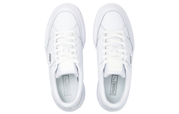 (WMNS) Mayze Stack Leather «Trippelhvit»