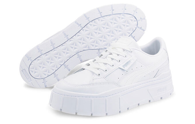 (WMNS) Mayze Stack Leather «Trippelhvit»
