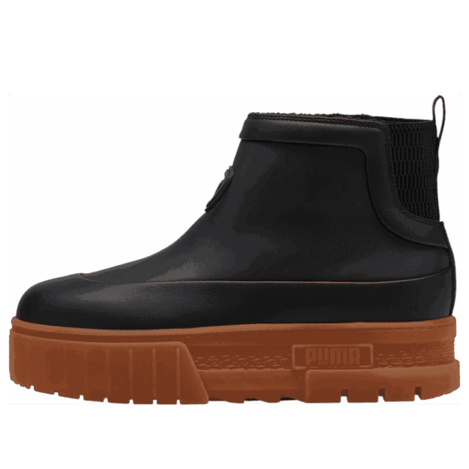 (WMNS) Mayze Wellis Leather Mid &laquo;Svart&raquo;