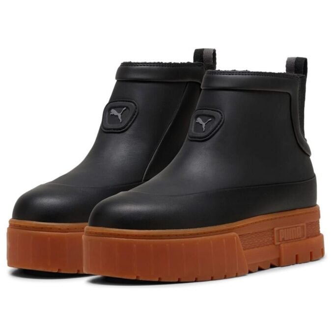 (WMNS) Mayze Wellis Leather Mid &laquo;Svart&raquo;