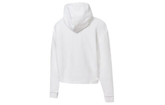 (WMNS) Metallisk Logo Hettegenser «Hvit Gull»