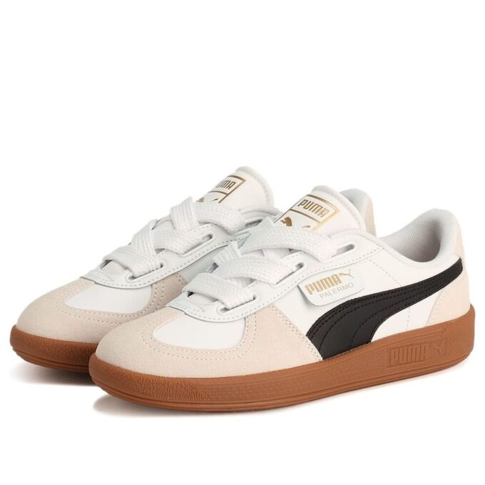 (WMNS) Palermo Wide Lace SD &laquo;Hvit Svart Vaporgrå&raquo;