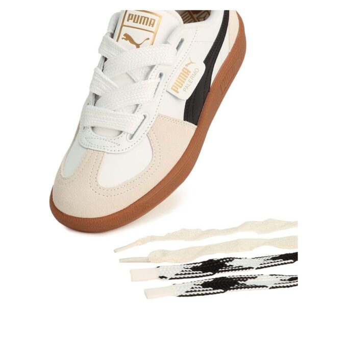 (WMNS) Palermo Wide Lace SD &laquo;Hvit Svart Vaporgrå&raquo;
