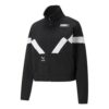 (WMNS) Pi Dblknit Logo Print Stand-up Collar Jakke Svart