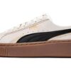 (WMNS) Platform Skatesko &laquo;Kremfarget Svart Brun&raquo;