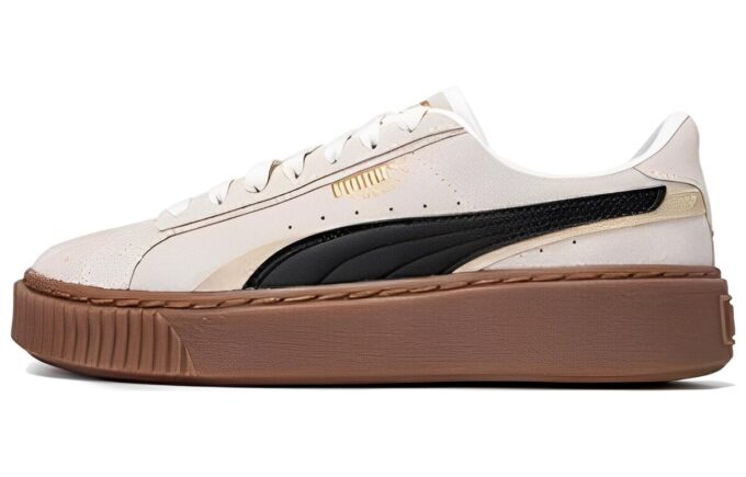 (WMNS) Platform Skatesko &laquo;Kremfarget Svart Brun&raquo;