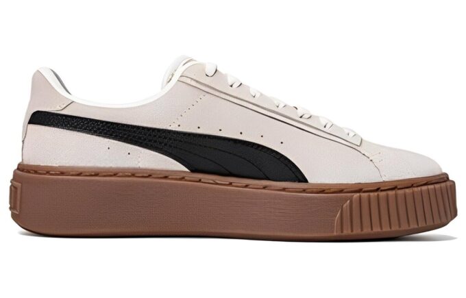 (WMNS) Platform Skatesko &laquo;Kremfarget Svart Brun&raquo;