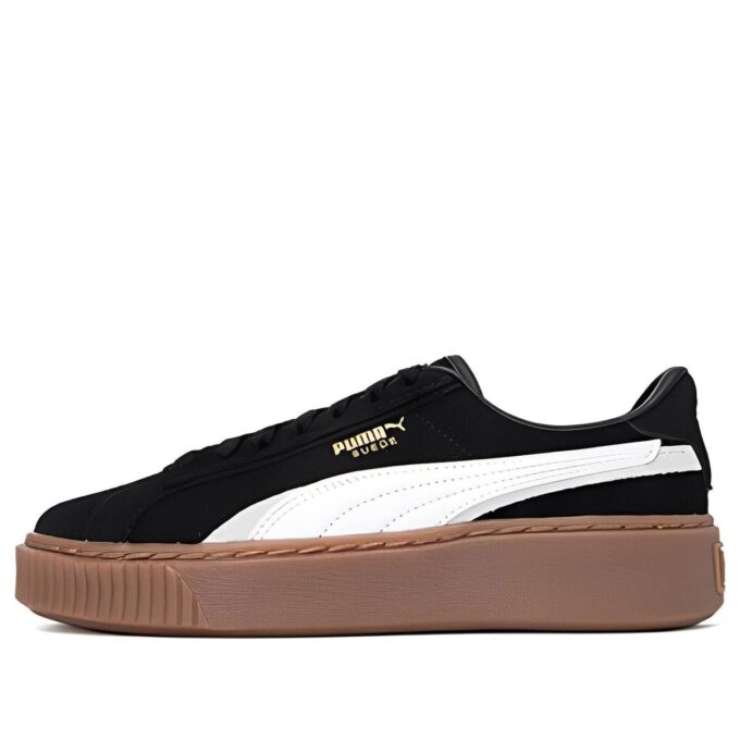 (WMNS) Platform Skatesko &laquo;Svart Hvit Brun&raquo;
