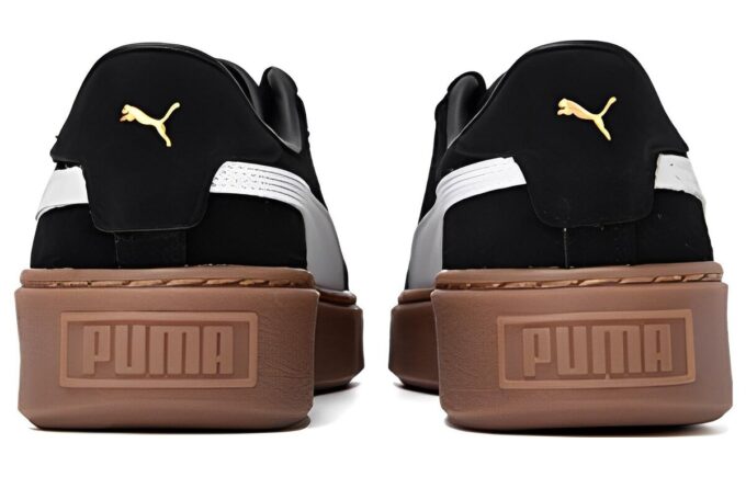 (WMNS) Platform Skatesko &laquo;Svart Hvit Brun&raquo;
