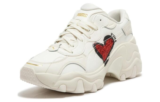 (WMNS) Pulsar Wedge CN Heart Sneakers &laquo;Hvit Rød&raquo;