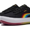 (WMNS) Semskede Mayu Prism Lave Skateboardsko med Tykk Sål, Svart