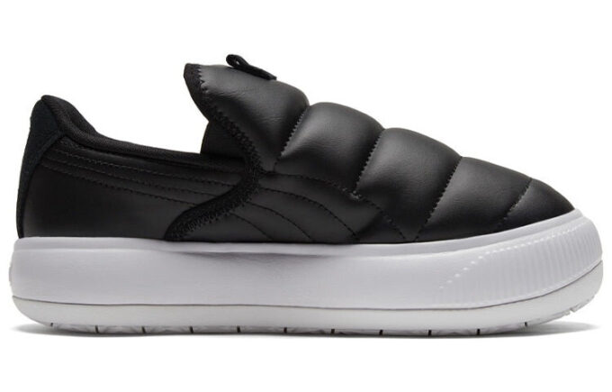 (WMNS) Semskede Mayu Slip-on Sko Svart/Hvit