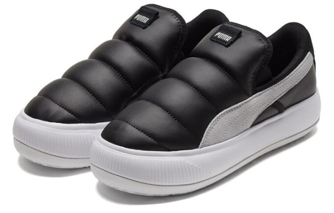 (WMNS) Semskede Mayu Slip-on Sko Svart/Hvit