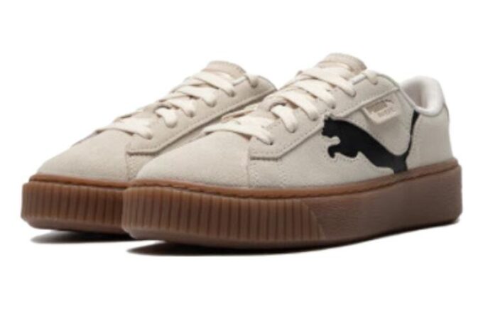 (WMNS) Semskede platåsko &laquo;Beige brun&raquo;
