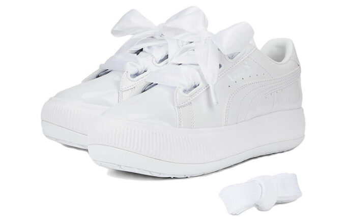 (WMNS) Semsket Mayu Hjerte Patent &laquo;Hvit&raquo;