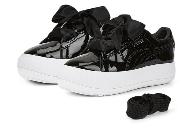 (WMNS) Semsket Mayu Hjerte Patent &laquo;Svart Hvit&raquo;
