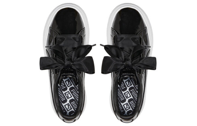 (WMNS) Semsket Mayu Hjerte Patent &laquo;Svart Hvit&raquo;