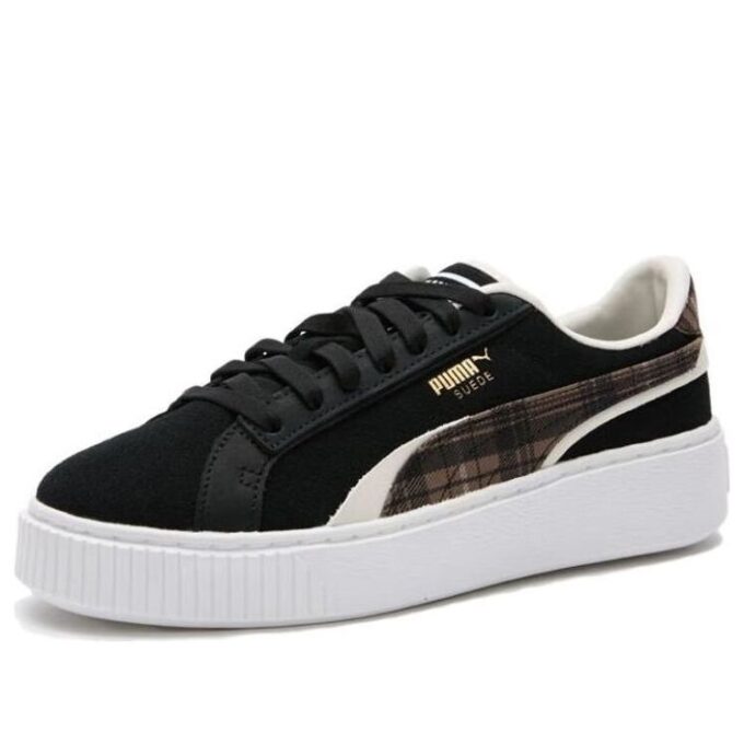 (WMNS) Semsket skinn plate &laquo;Svart&raquo;